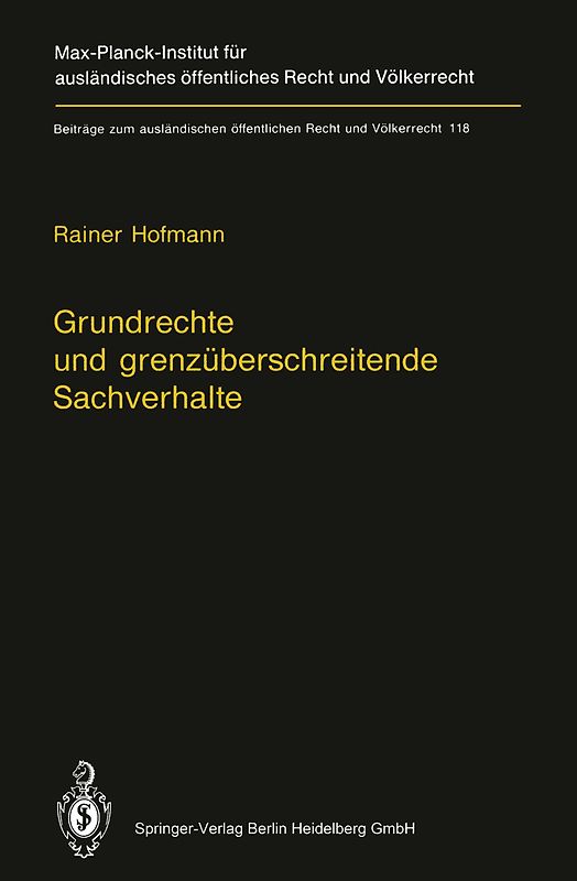 Grundrechte und grenzüberschreitende Sachverhalte