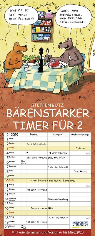 Bärenstarker Timer für 2 238719 2019