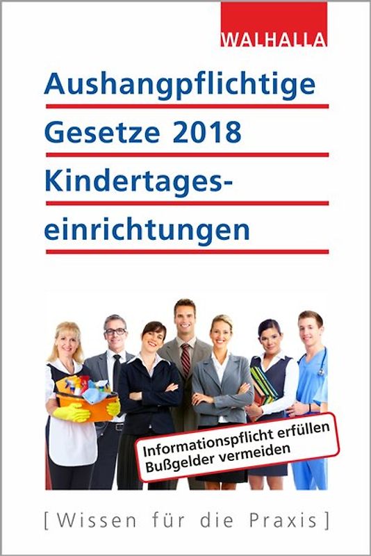 Aushangpflichtige Gesetze 2018 Kindertageseinrichtungen