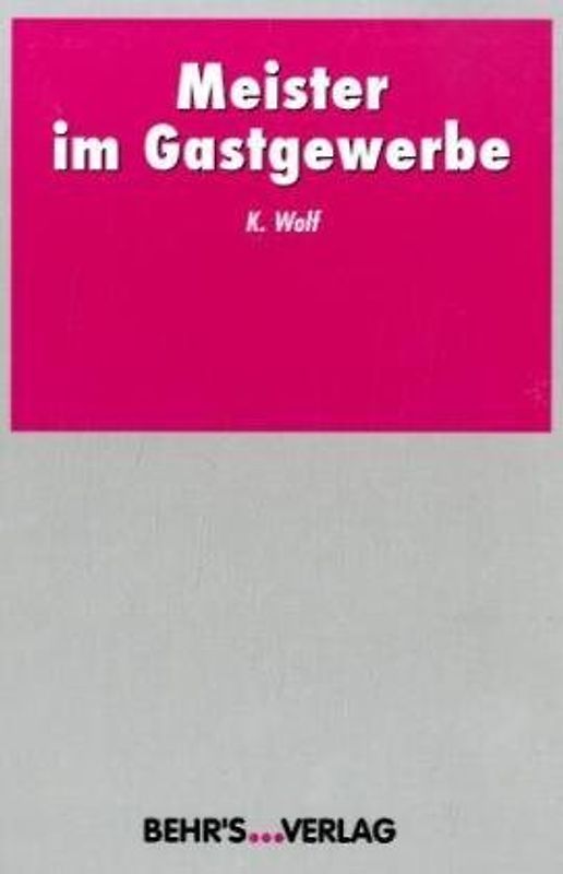 Meister im Gastgewerbe