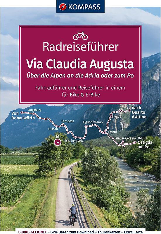 KOMPASS Radreiseführer Via Claudia Augusta
