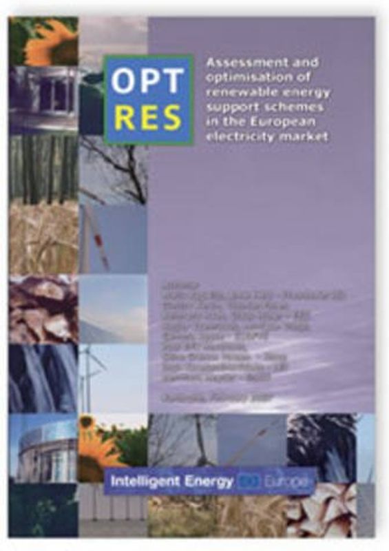 OPTRES. Assessment and optimisation of renewable energy support schemes in the European electricity market.