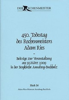450. Todestag des Rechenmeisters ADAM RIES