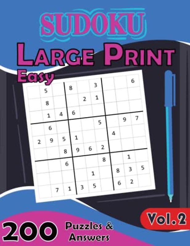 Sudoku Puzzle Book: 200 Large Print Challenges | Easy-to-Read Grids: Mind-Sharpener Sudoku: 200 Easy-to-Solve Puzzles