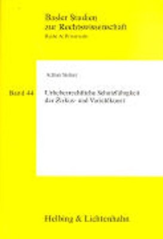 Urheberrechtliche Schutzfähigkeit der Zirkus- und Variétékunst