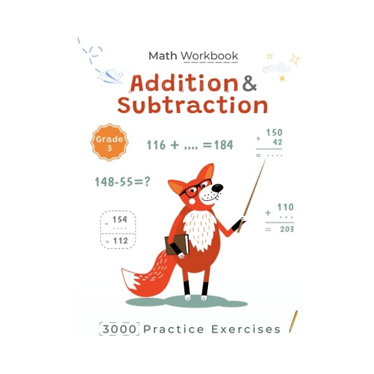 Math Workbook Grade 3 Addition and Subtraction Exercises: The Easy Way ...