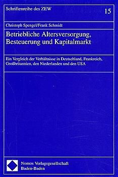 Betriebliche Altersversorgung, Besteuerung und Kapitalmarkt