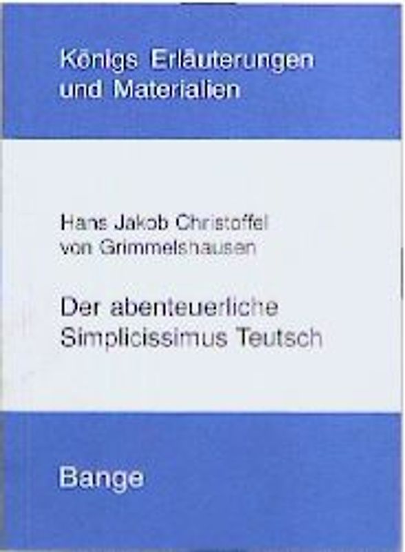 Der abenteuerliche Simplicissimus Teutsch