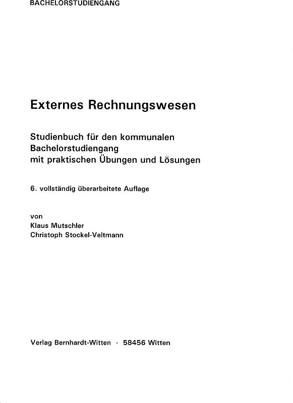 Externes Rechnungswesen