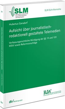 Aufsicht über journalistisch-redaktionell gestaltete Telemedien