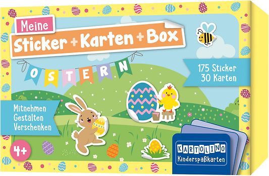 Meine Sticker + Karten + Box - Ostern