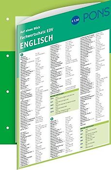 Fachwortschatz EDV auf einen Blick: Englisch. Deutsch-Englisch