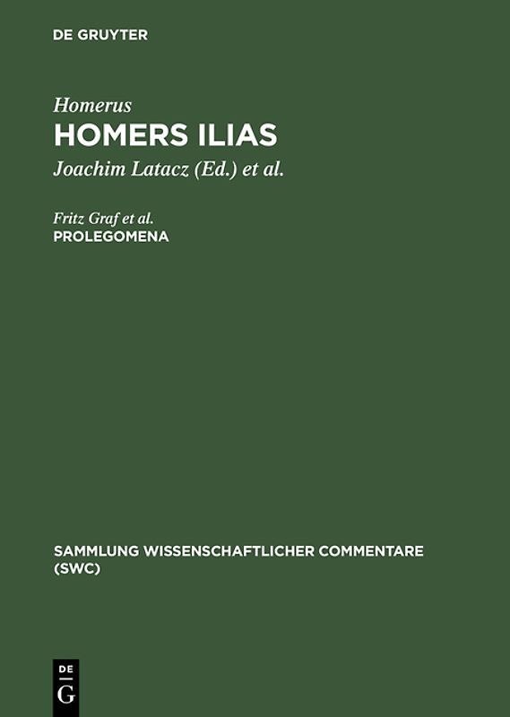 Homerus: Homers Ilias / Prolegomena