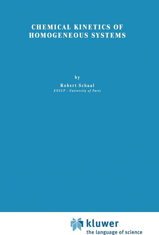 Chemical Kinetics of Homogeneous Systems