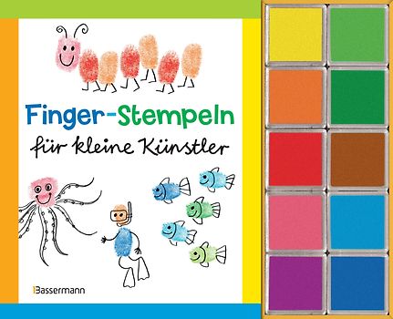 Finger-Stempeln für kleine Künstler-Set