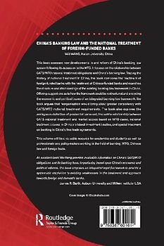 China's Banking Law and the National Treatment of Foreign-Funded Banks