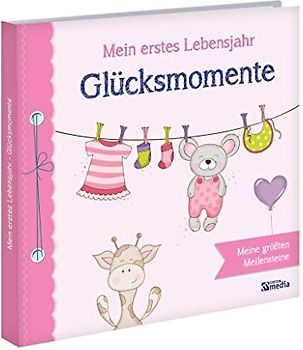 Babyalbum: Mein erstes Lebensjahr - Glücksmomente. Rosa
