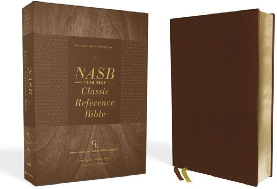 Nasb, Classic Reference Bible, Genuine Leather, Buffalo, Brown, Red Letter, 1995 Text, Comfort Print