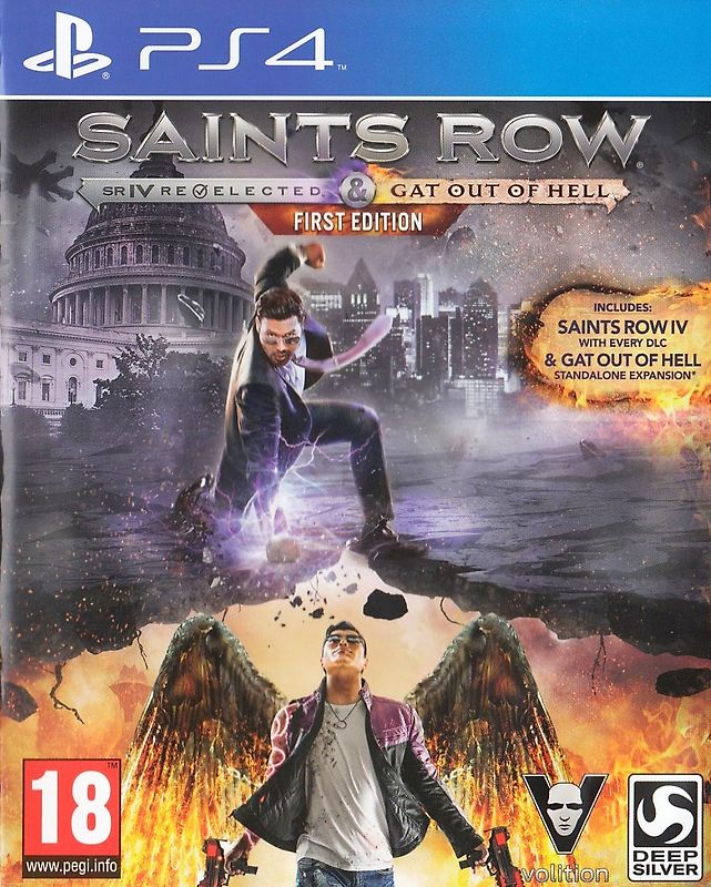Saints Row IV [Re-elected + Gat Out of Hell, First Edition, UK Import] PlayStation 4