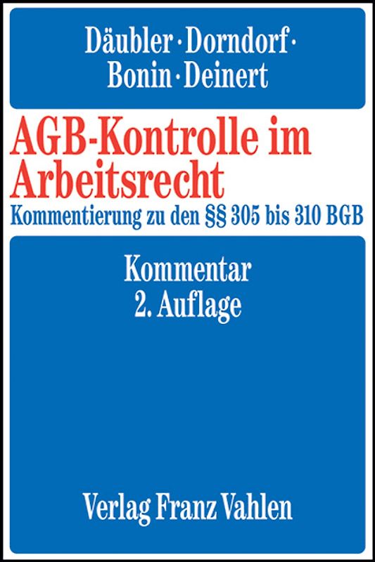 AGB-Kontrolle im Arbeitsrecht