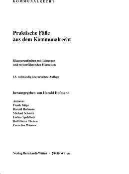 Praktische Fälle aus dem Kommunalrecht