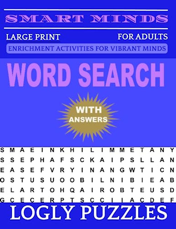 Word Search Book Large Print for Adults: 2400+ words New Fun and Relaxing Puzzles Book for Adults & Seniors with Answers Key