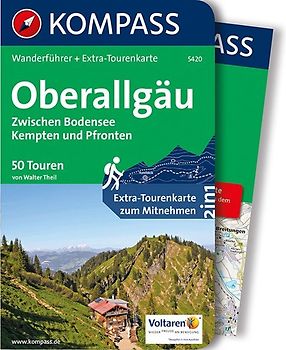 KOMPASS Wanderführer Oberallgäu, Zwischen Bodensee, Kempten und Pfronten, 50 Touren