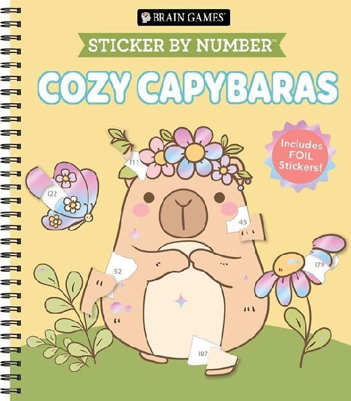Brain Games - Sticker by Number: Cozy Capybaras