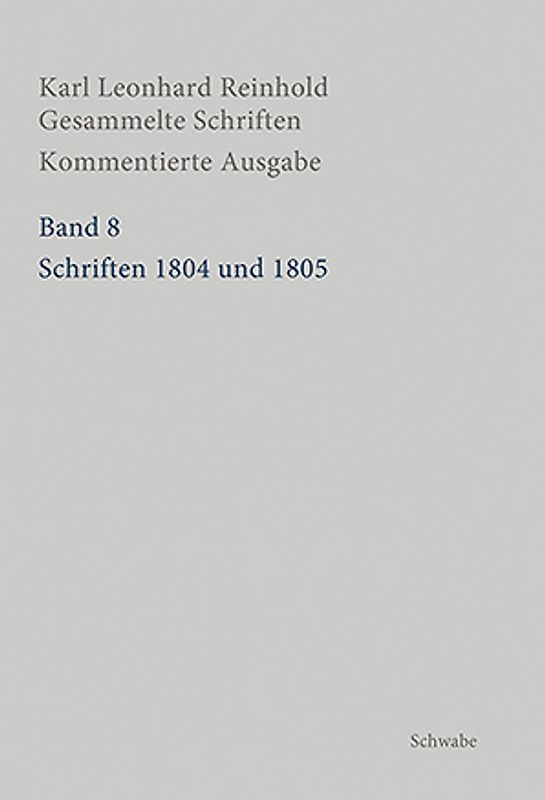 Schriften 1804 und 1805