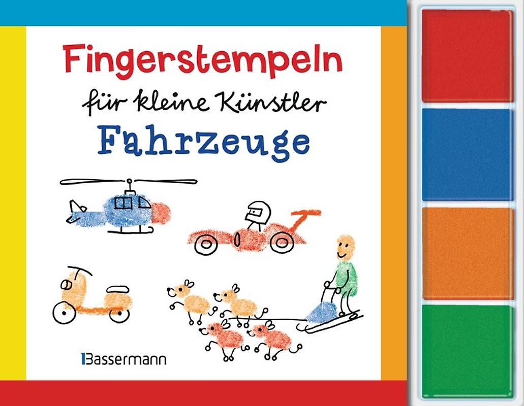 Fingerstempeln für kleine Künstler-Set - Fahrzeuge