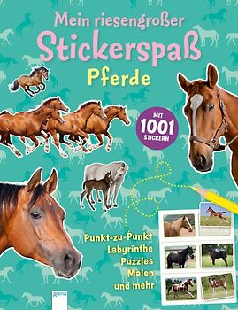 Mein riesengroßer Stickerspaß. Pferde