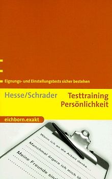 Testtraining Persönlichkeit