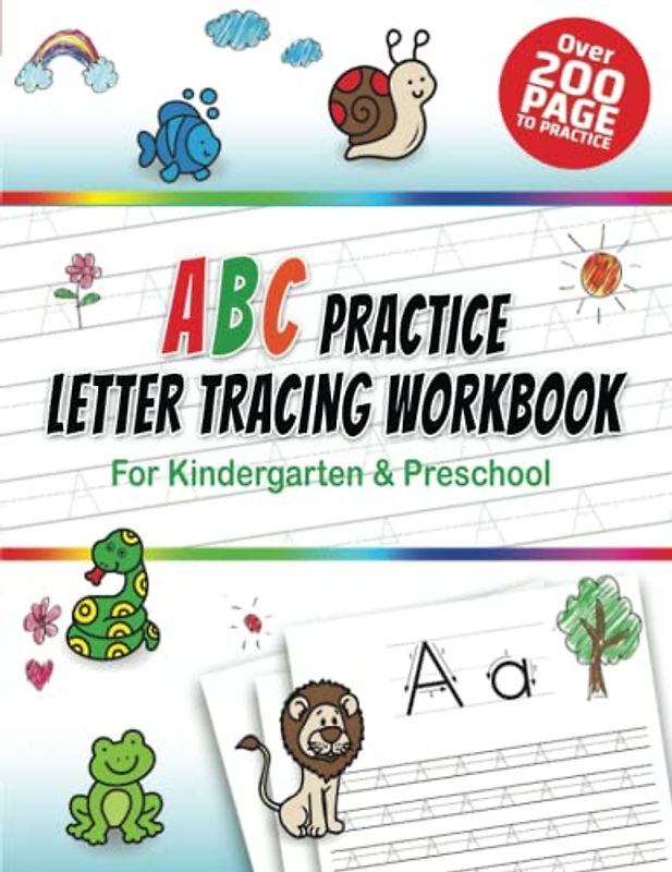 ABC practice Letter Tracing Workbook for Kindergarten & Preschool: Alphabet Handwriting Practice workbook for kids: Preschool writing Workbook with ... & Math for Preschool & Kindergarten 8.5 x