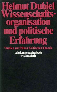 Wissenschaftsorganisation und politische Erfahrung