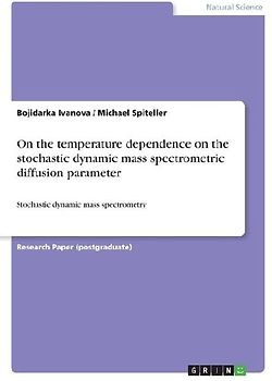 On the temperature dependence on the stochastic dynamic mass spectrometric diffusion parameter