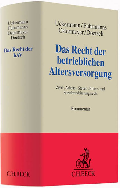 Das Recht der betrieblichen Altersversorgung