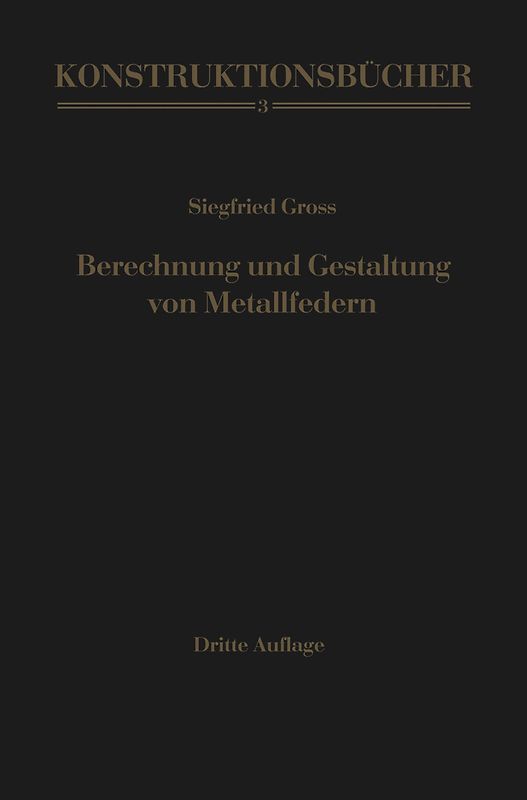 Berechnung und Gestaltung von Metallfedern