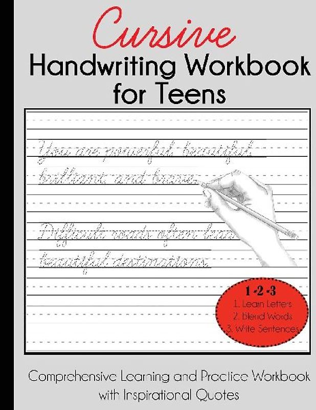 Cursive Handwriting Workbook for Teens