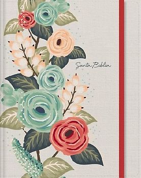 Rvr60, Santa Biblia, Edición Para Notas, Tapa Dura/Tela, Floral Cierre Elástico