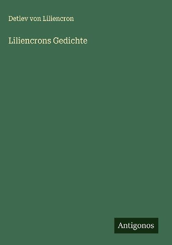 Liliencrons Gedichte