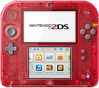 Nintendo 2DS transparent rot