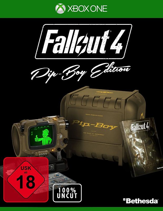 Fallout 4 [Pip-Boy Edition inkl.  Pip-Boy mit Halterung, Handbuch. Poster, Steelbook] Xbox One