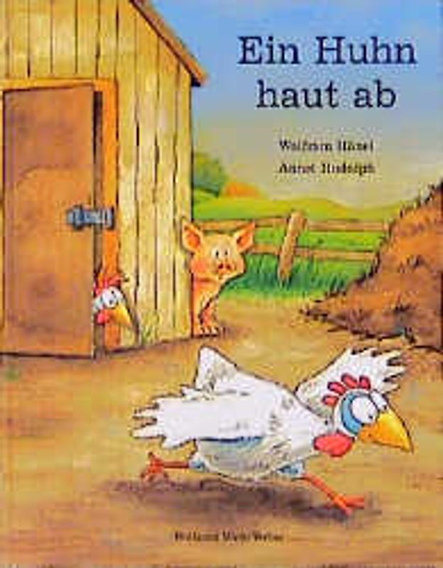 Ein Huhn haut ab
