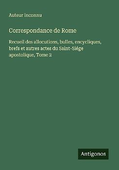 Correspondance de Rome