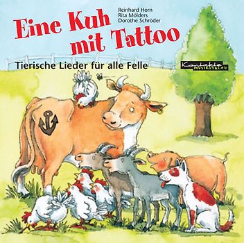 Eine Kuh mit Tattoo
