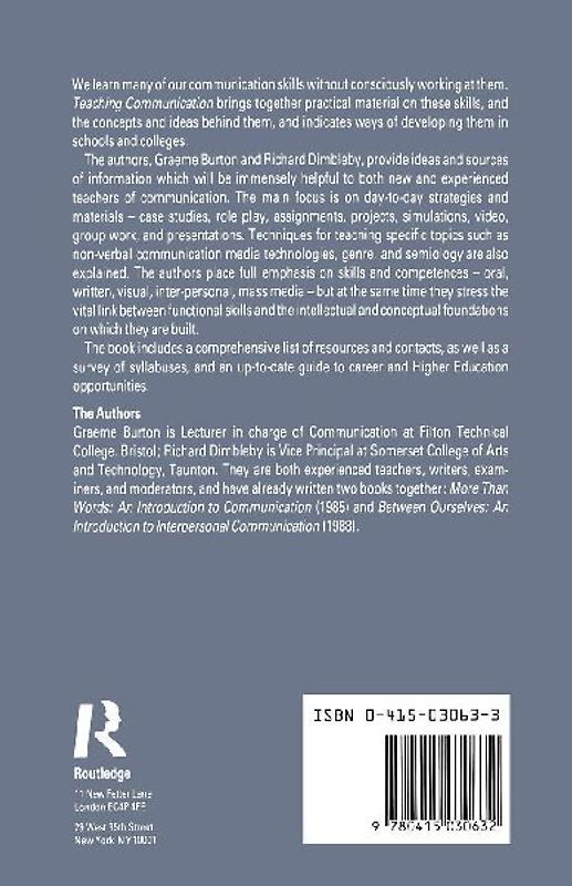 Teaching Communication