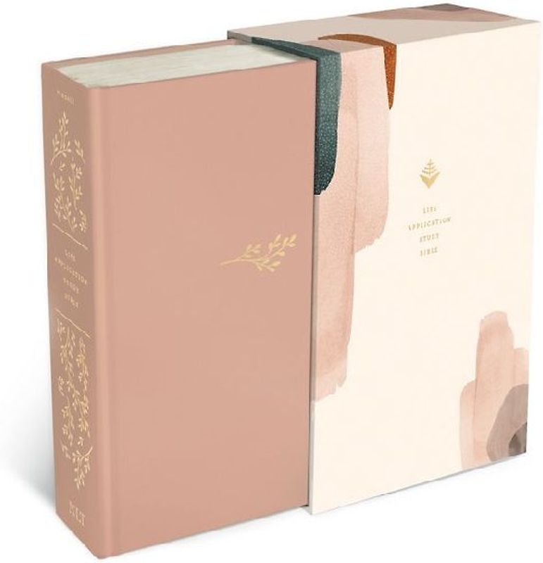 NLT Life Application Study Bible, Third Edition (Hardcover Cloth, Soft Pink, Red Letter)