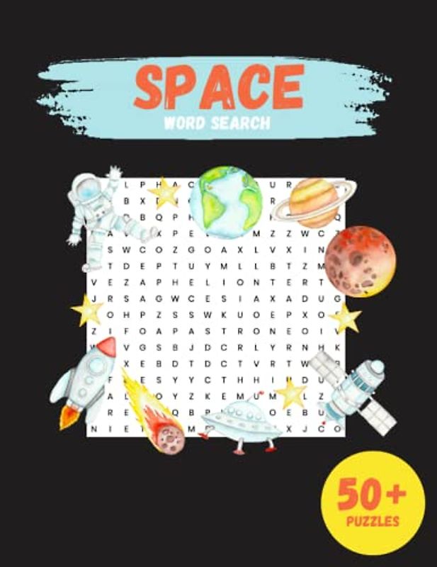 Space Word Search: 50+ Puzzles With Answers