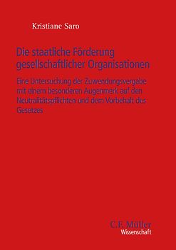 Die staatliche Förderung gesellschaftlicher Organisationen