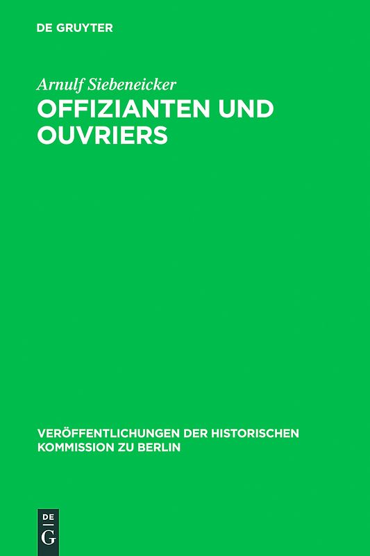 Offizianten und Ouvriers